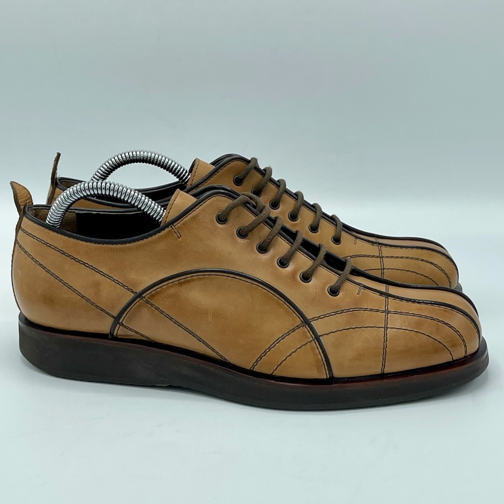 STEMAR Mens Via Veneto Leather Shoes.